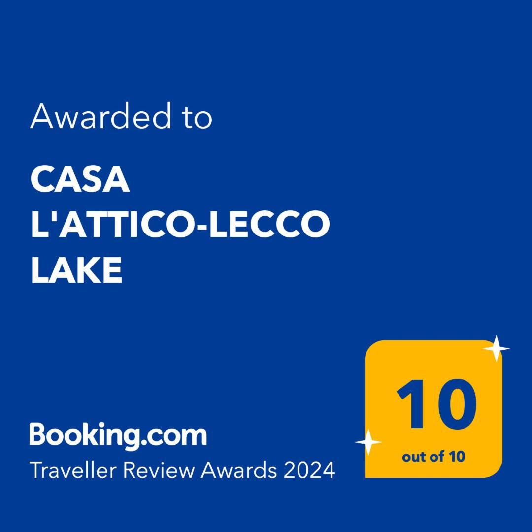 Casa Vacanze Attico Sul Lago Di Lecco, A Due Passi Dal Centro Con Posto Auto Экстерьер фото